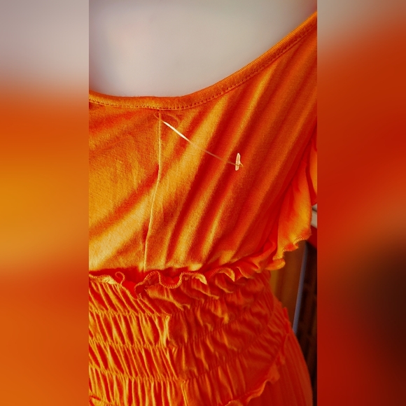 🧡$15 Time and Tru Orange Maxi Dress — NWT — Size XXL 🧡NWT - Picture 3 of 7